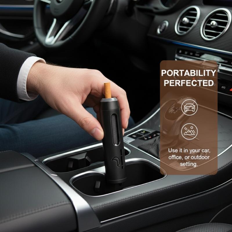 Portable Car Ashtray No-Fall A - огляд і ціна Smoke Stopper