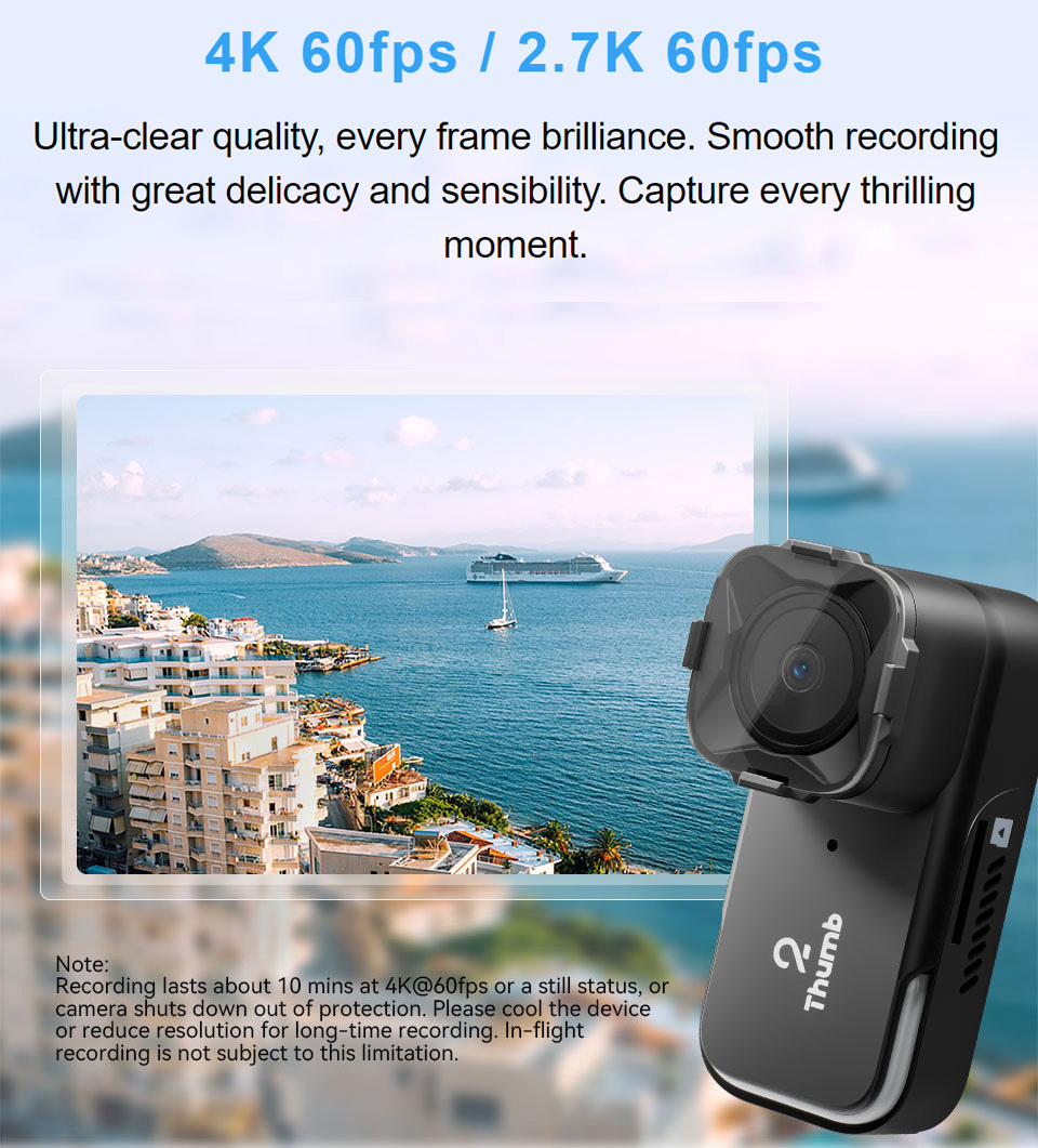 New Version RunCam Thumb 2 4K  - огляд і ціна Runcam Camera