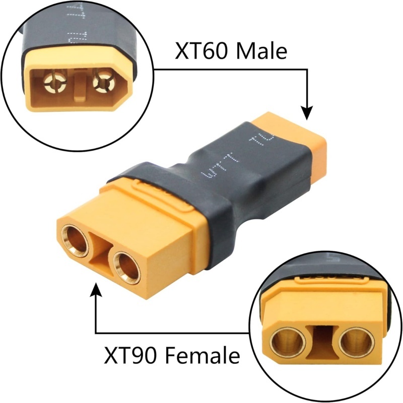 2PCS XT90 to XT60 Adapter Male - огляд і ціна Drone Battery Charger