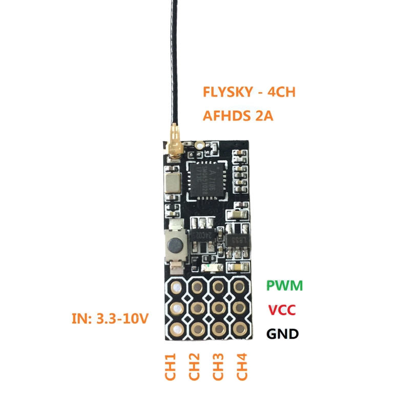 Flysky FS2A Mini Receiver 4CH  - огляд і ціна Mini Drone