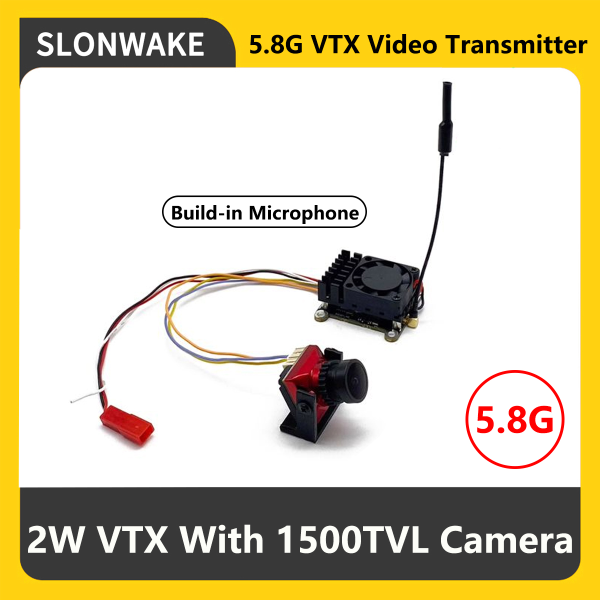 SLONWAKE 5.8G 2000mW FPV VTX T - огляд і ціна Rc Transmitter