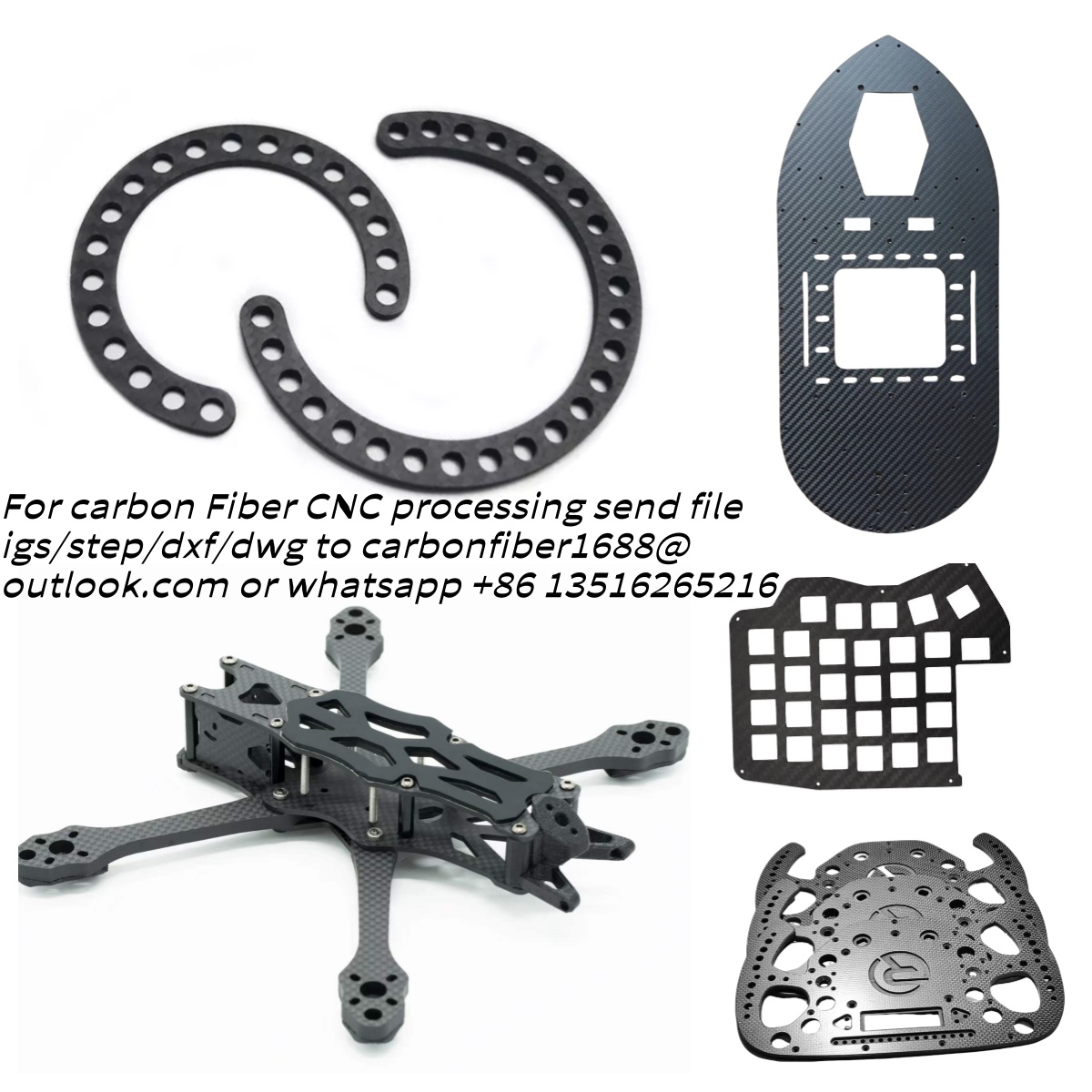 Carbon Fiber Sheet Plate Proce - огляд і ціна Carbon Fiber Drone Frame