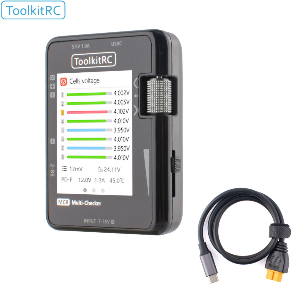 ToolkitRC MC8 Mini Size Cell c - огляд і ціна Smoke Stopper