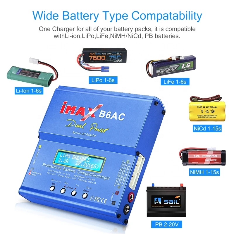 IMAX B6AC RC Charger 80W 6A 2- - огляд і ціна Balance Charger Rc
